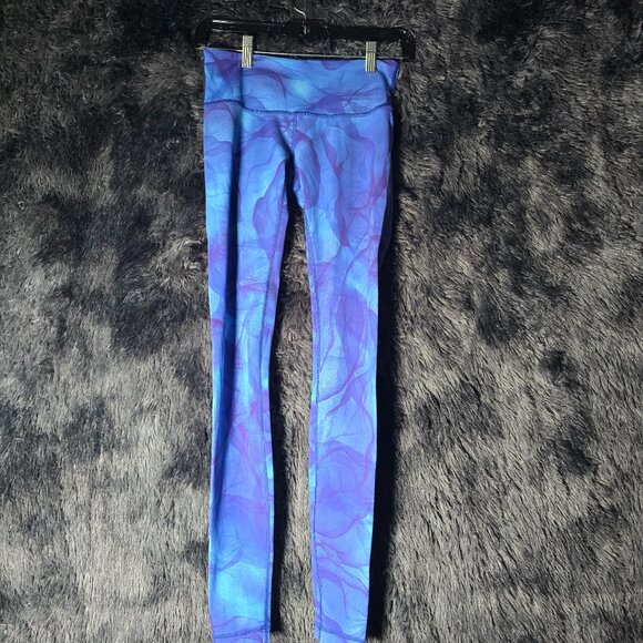 Lululemon Wunder Under III Leggings Womens 2 Midnight Tulle Multi Yoga Gym - Picture 1 of 9